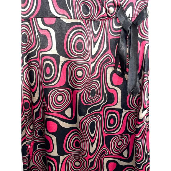 Mel & Moj Groovy Satin Dress - Size M - Silky, Fun & Funky - Picture 2 of 10